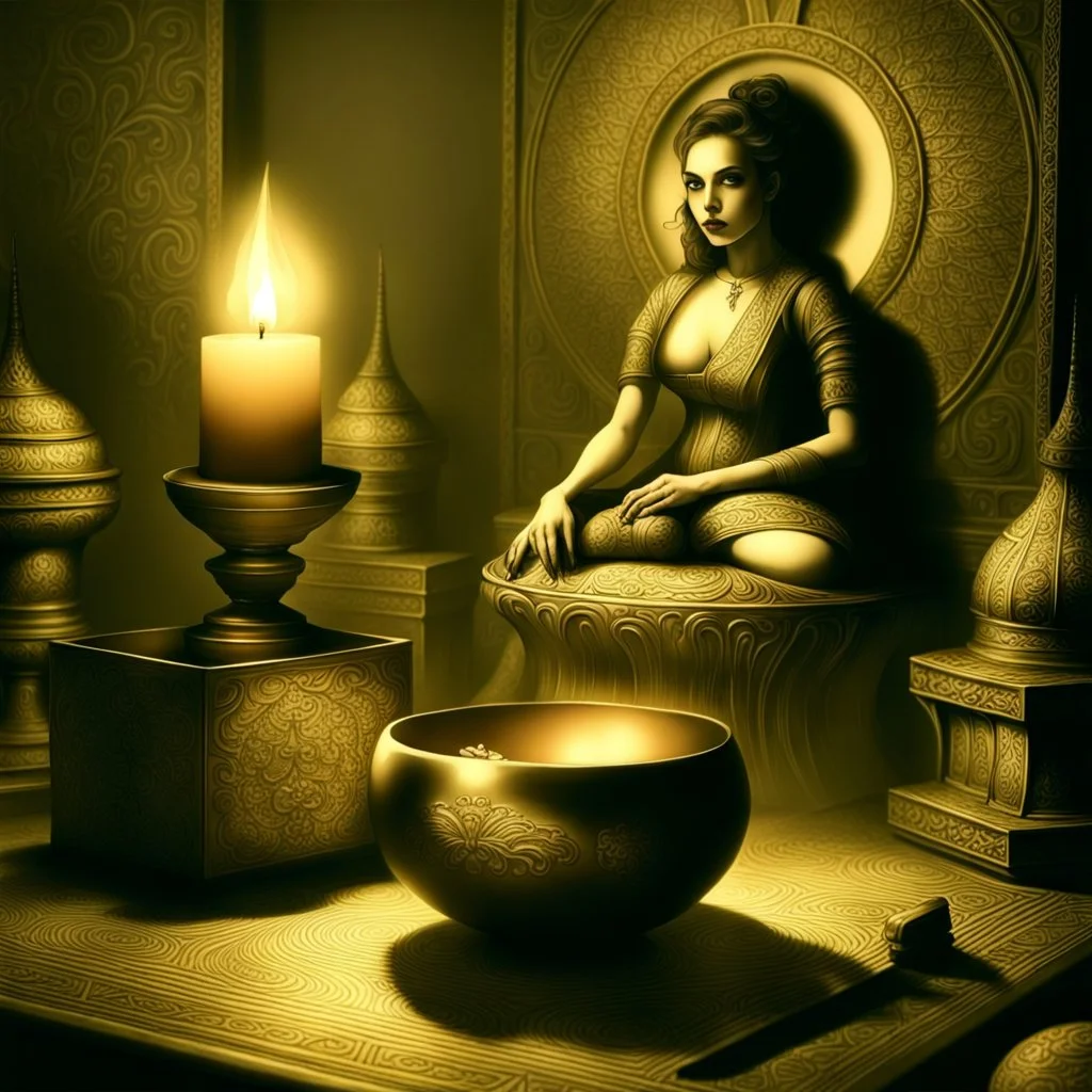 refine and improve this image, do this in a ghostly haunted gothic aesthetic and change the color tone to sepia