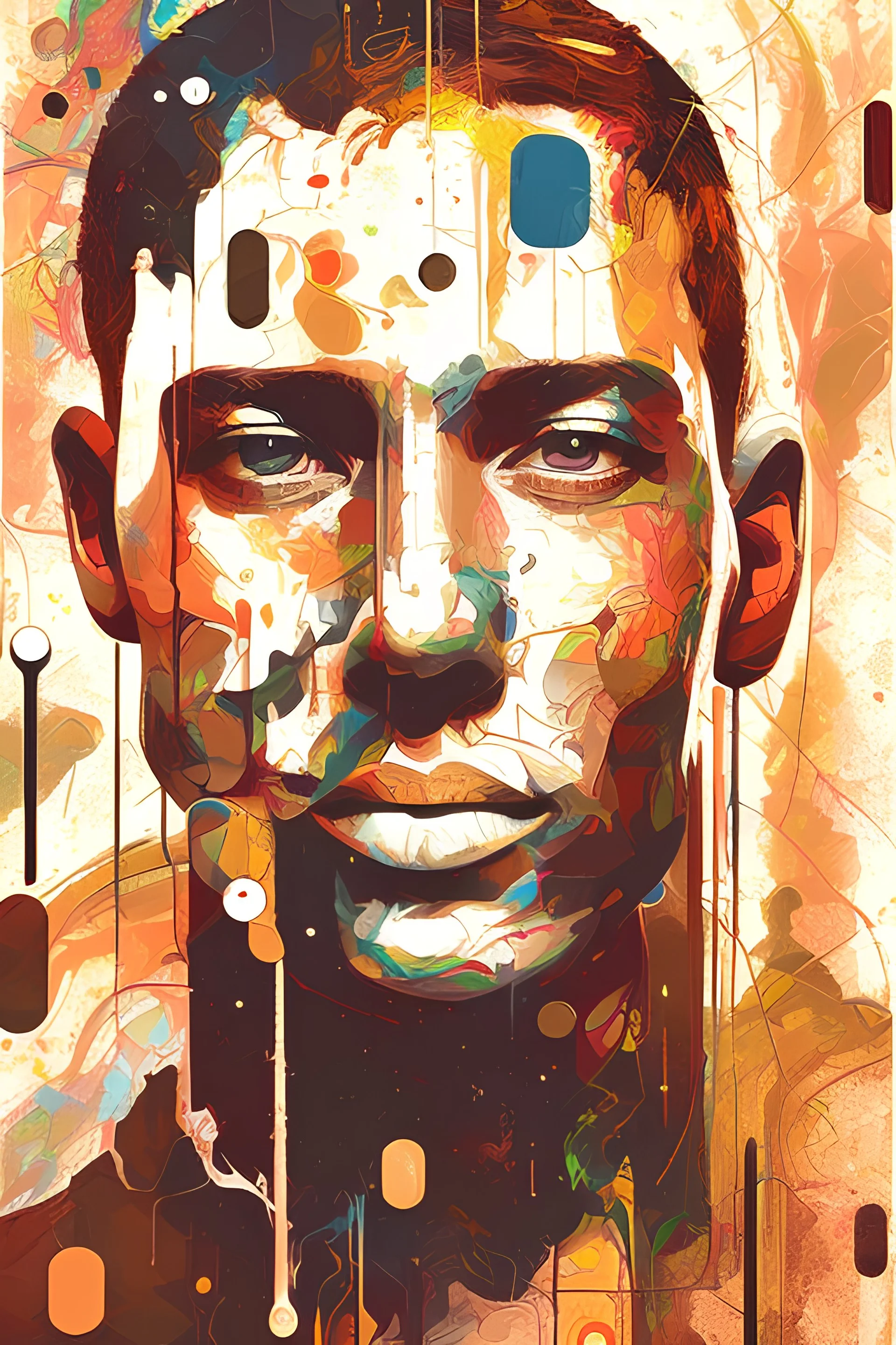 A ultra abstract poster having word sign as “street art ”, by Daniel Castan Carne Griffiths Andreas Lie Russ Mills Leonid Afremov, black background, knilfe style, acrílic, comic, wpap