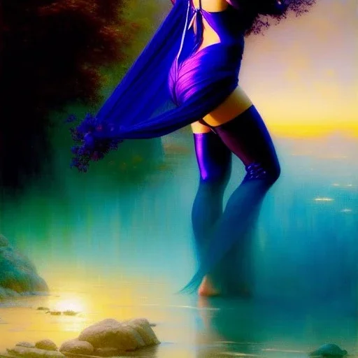 Drawing of beautiful face,'beautiful booty,Busty Psylocke',intense stare, ancient skintight armor, balanciaga fashion clothe painting by gaston bussiere, greg rutkowski, yoji shinkawa, yoshitaka amano, tsutomu nihei, donato giancola, tim hildebrandt, Oil on canvas, cinematic composition, extreme detail,fit full head inside picture,16k