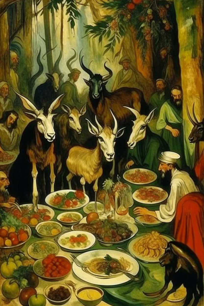 the feast of the goat by otto mueller