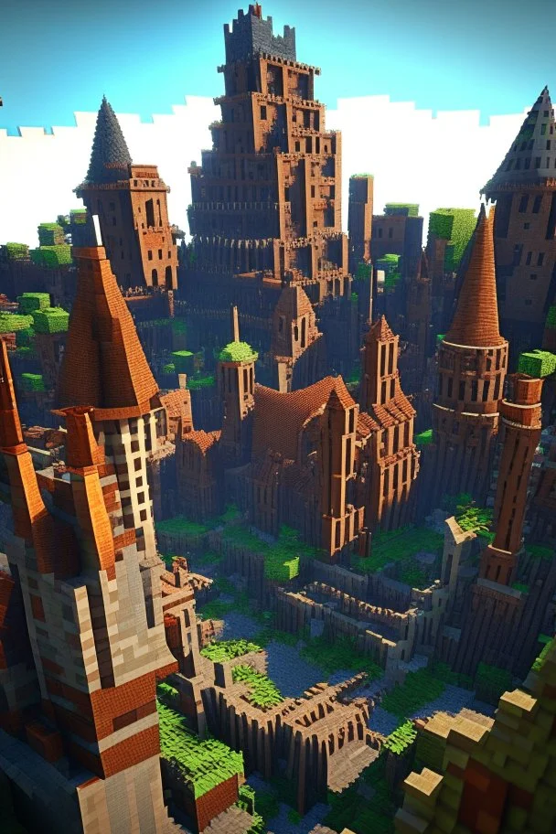 medival minecraft city