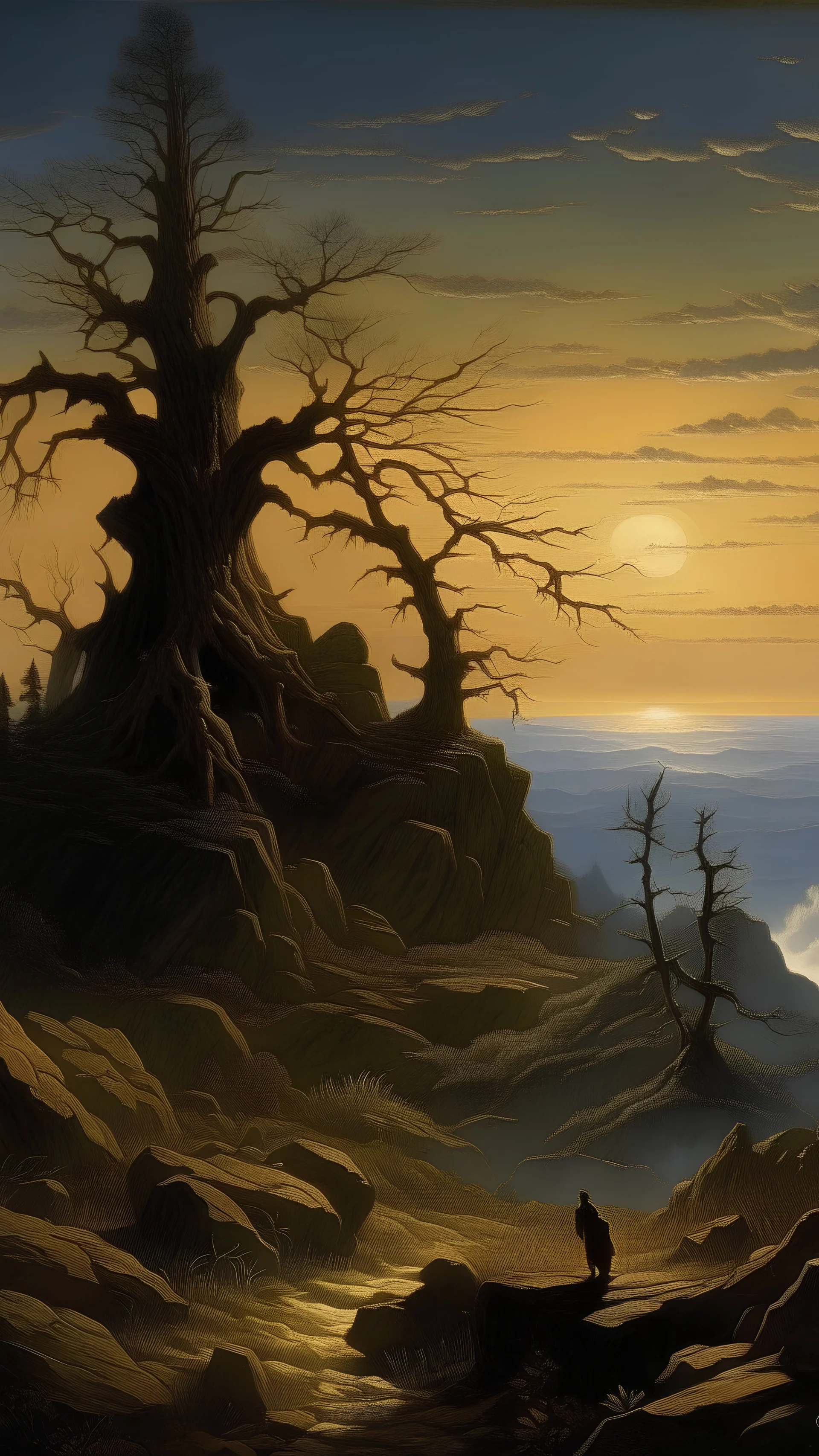 A magical dreamland painted by Caspar David Friedrich