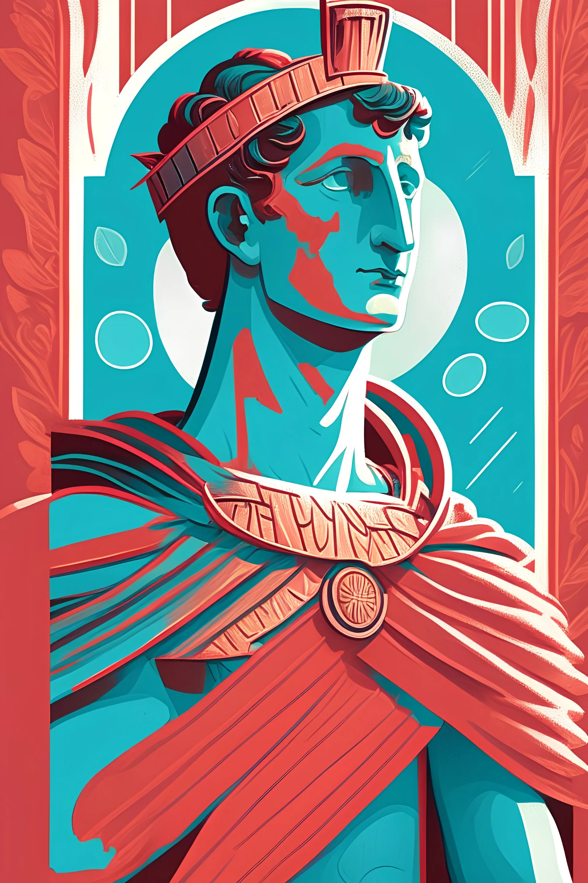 Augustus Caesar card art by Dan Hipp