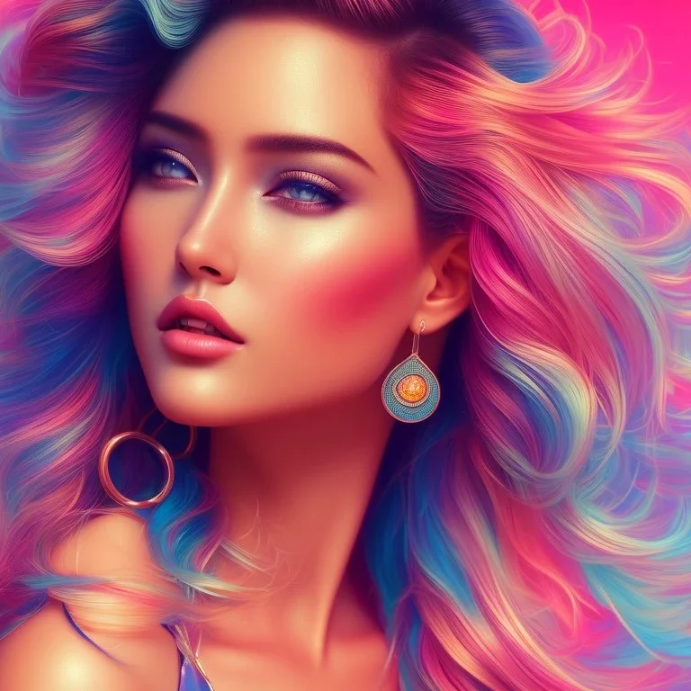 sexy, beautiful, young woman, detailed gorgeous face, vaporwave aesthetic, synthwave, colorful, psychedelic, artstation, concept art, smooth, extremely sharp detail, finely tuned detail, ultra high definition, 8 k, unreal engine 5, ultra sharp focus, illustration, art by artgerm mary dimova, jim lee, greg rutkowski and alphonse mucha