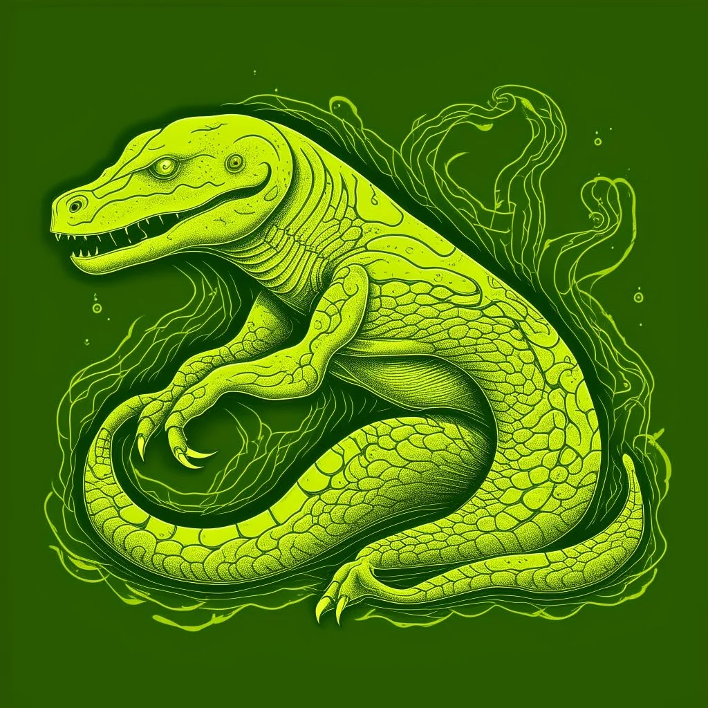 A pale yellow lightning elemental electric eel designed in ancient Egyptian hieroglyphics painted by Claude Monet