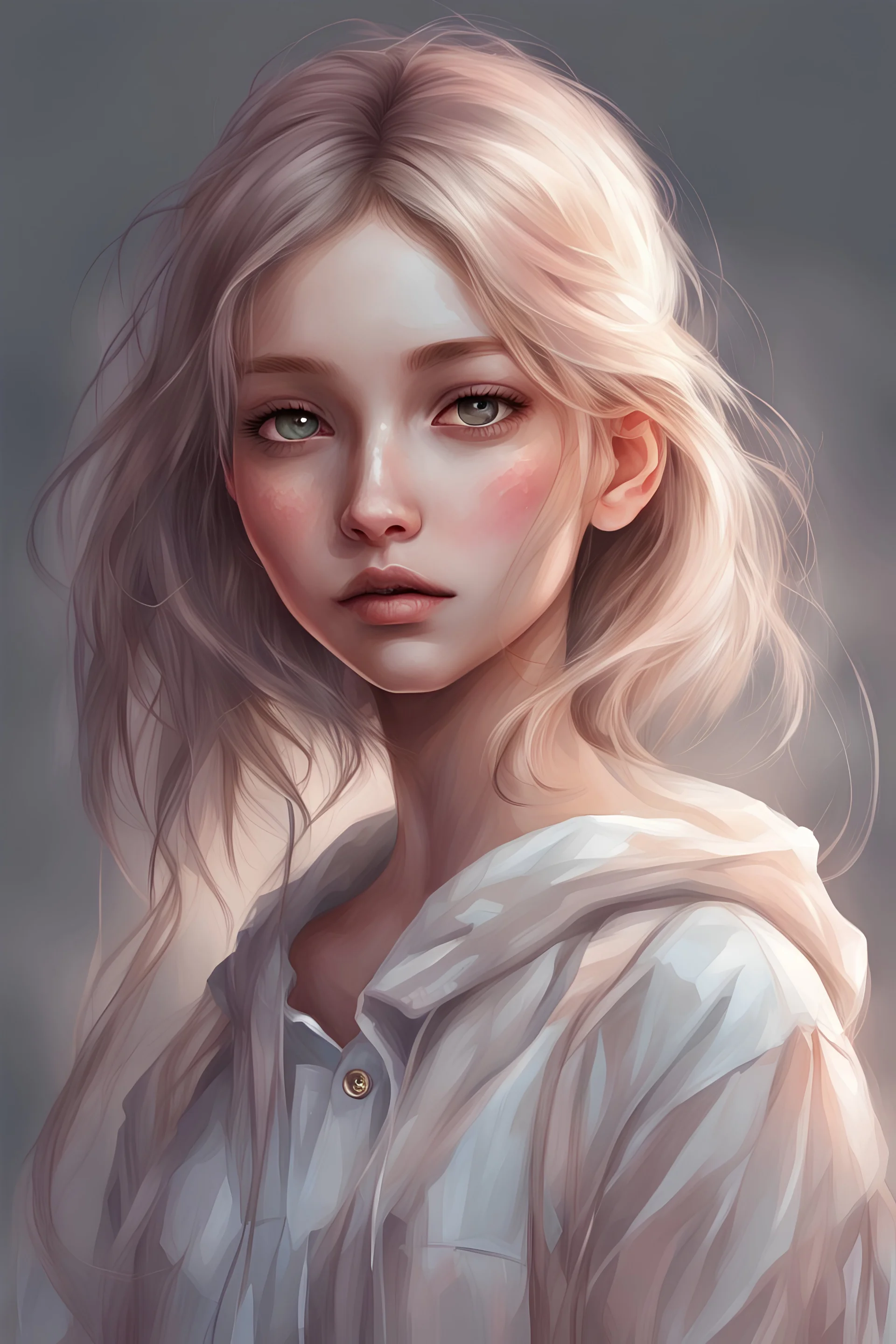 SOFT DIGITAL ART DETAILED GIRL