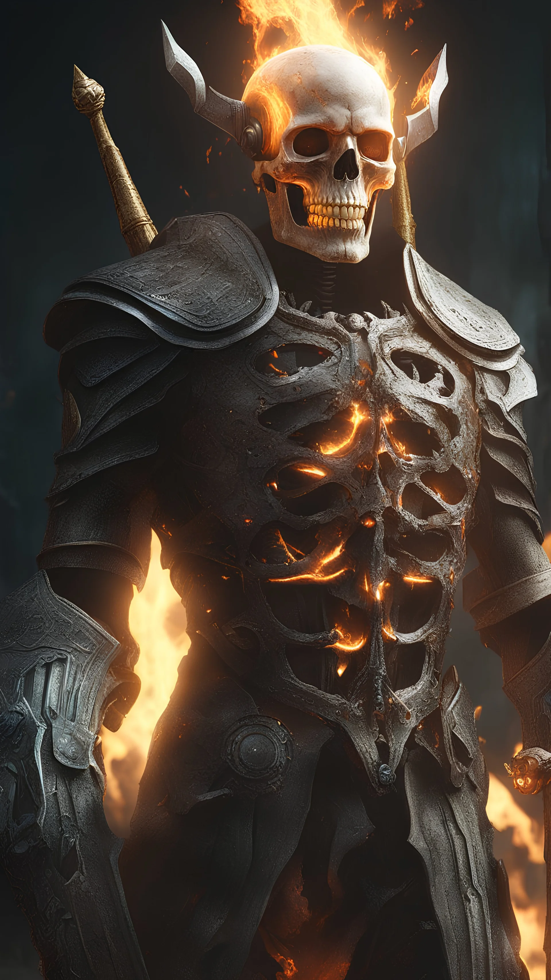 Skeleton thor X Humantorch with ice powers in dark souls , cinematic, 4k, epic Steven Spielberg movie still, sharp focus, emitting diodes, smoke, artillery, sparks, racks, system unit, motherboard, by pascal blanche rutkowski repin artstation hyperrealism painting concept art of detailed character design matte painting, 4 k resolution blade runner