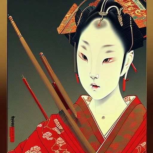 Ukiyo-e Style , with full details, full HD