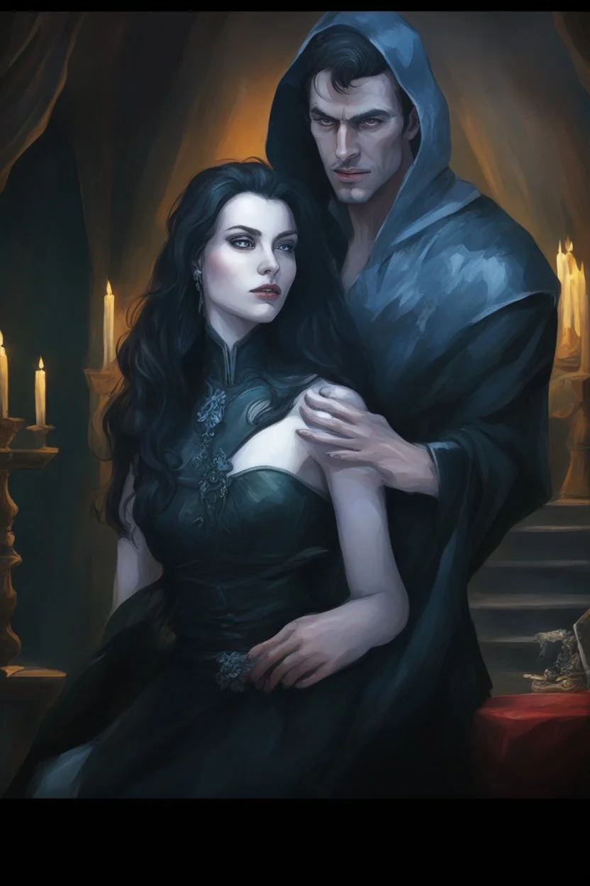 Strahd Von Zarovich and his wife Selene