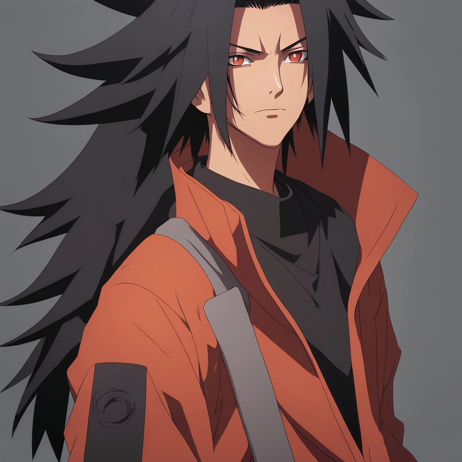 A Young Madara but he is wearing street wear, he has brown eyes, he also has tan brown skin, HD, 4K, Detalied