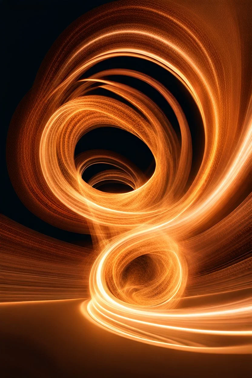 swirling vortex of light