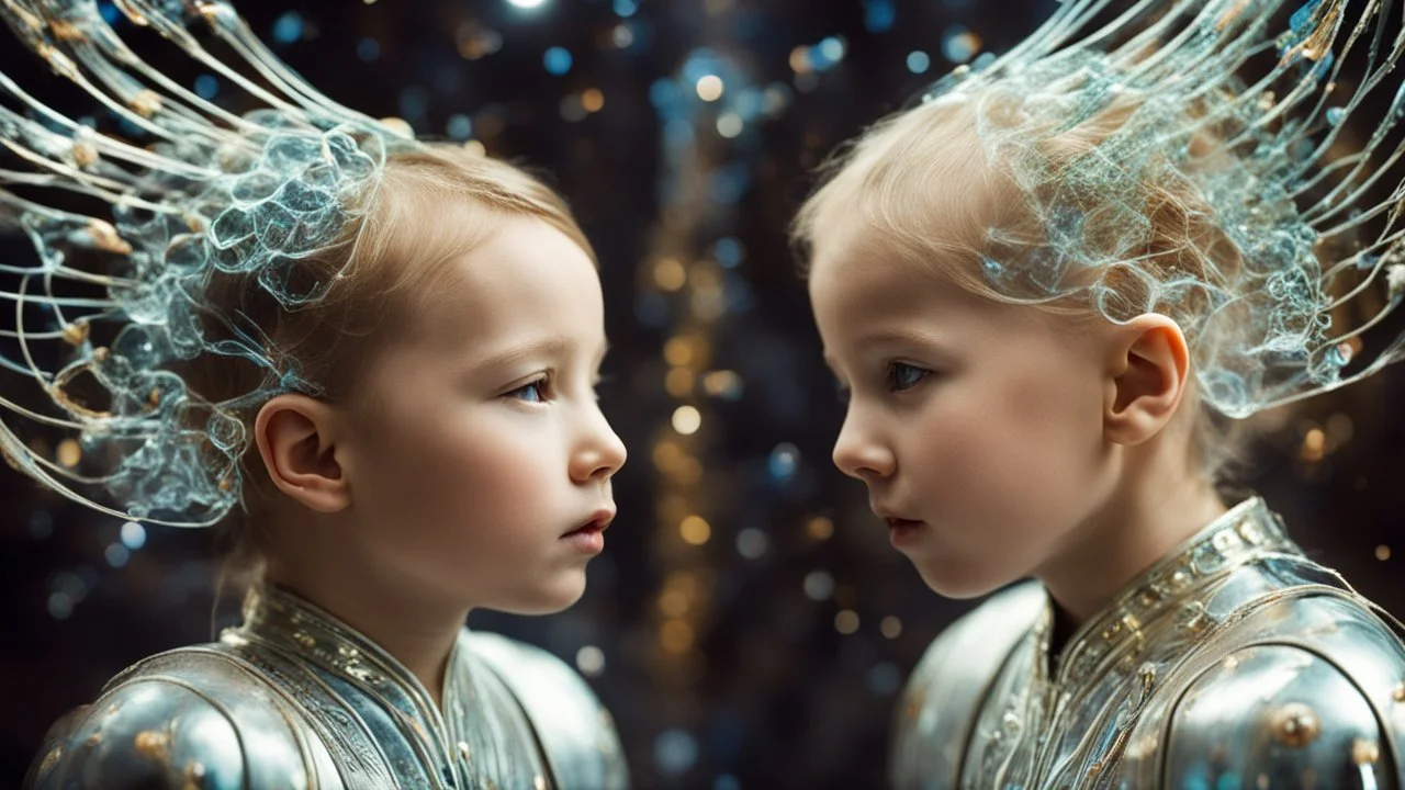 2157, telepathy, young child, chrysalids, delight, empathy, harmony, ecstasy, award-winning photograph, beautiful composition, science-fiction, beautiful, wonder