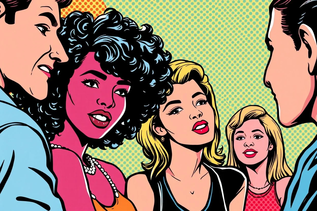 pop art pixels 1000 images talking people