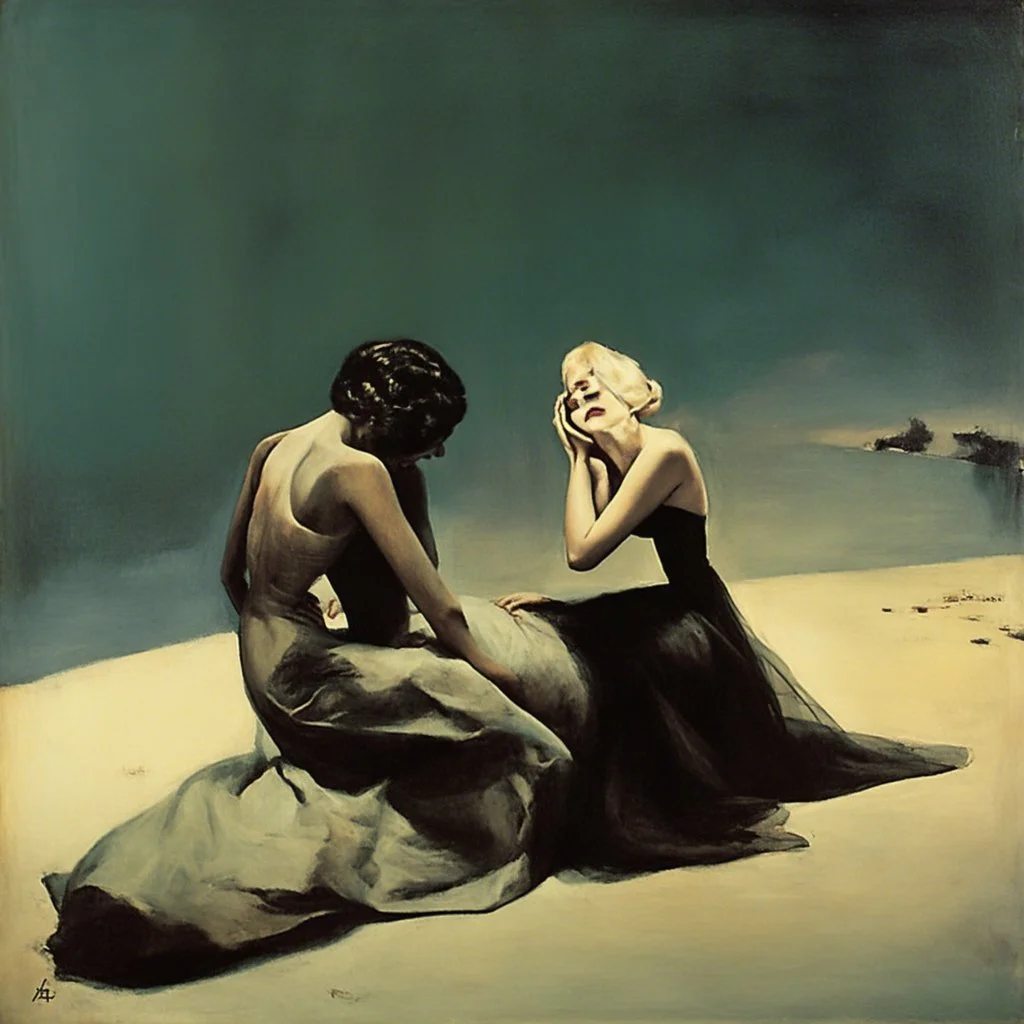 Leonor Fini man and a beautifull woman