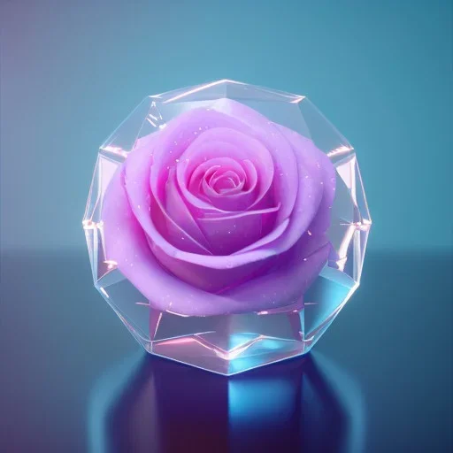 transparent crystal rose realistic,cinema lighting, unreal engine 5, cinema4d, octane render, shine,hyperphotorealistic