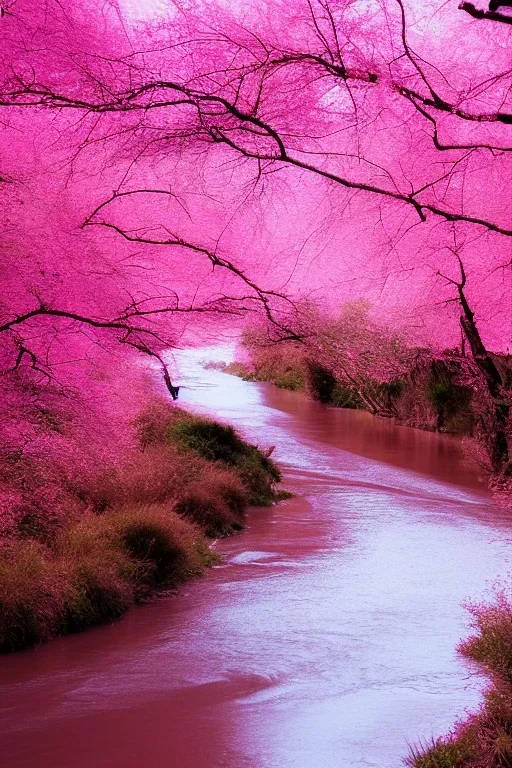 Pink river