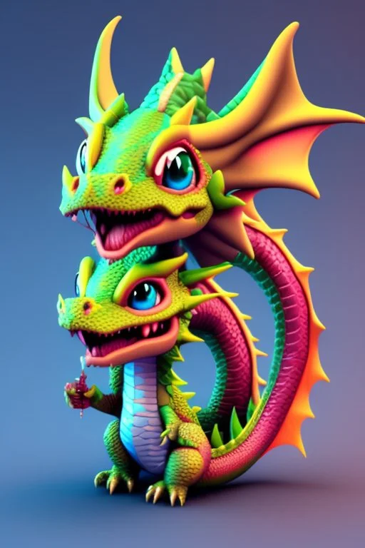 Cute dragon 3D