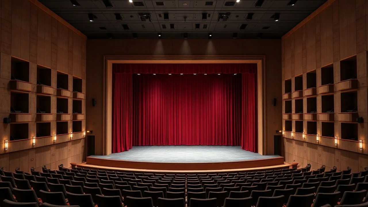 modern opera empty stage