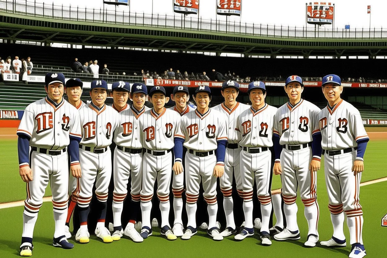 Yomiuri Giants 1970 team, Baseball Japan Giants Matsui, Yomiuri Giants Stadium.
