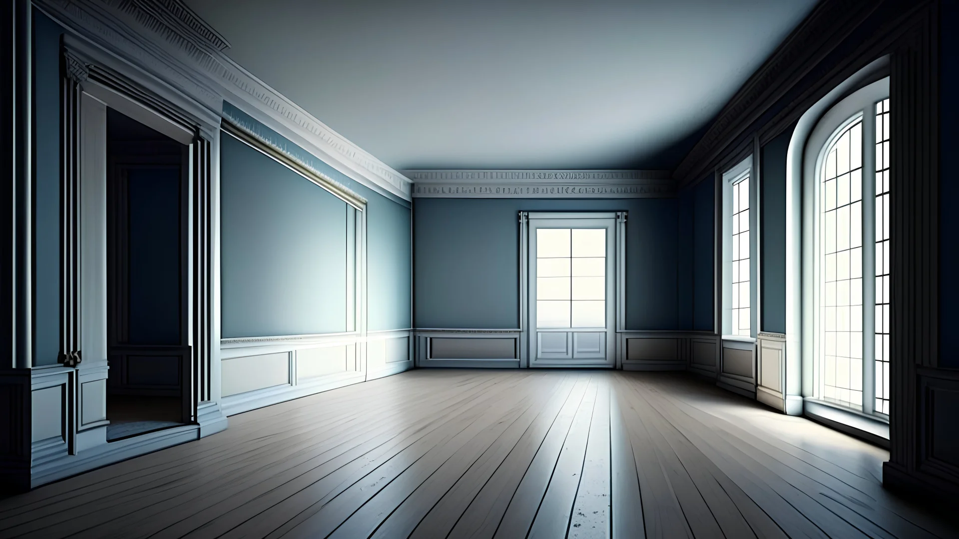 Classical empty room