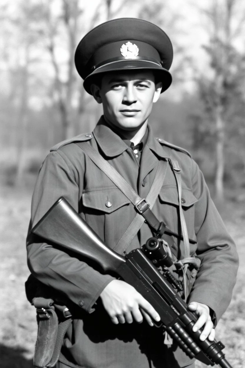 elite gun soldier in 1950