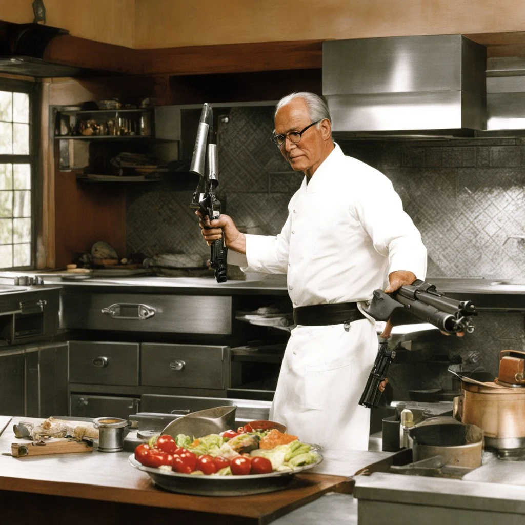 Richard Geiger the invention of gun-fu in a kitchen