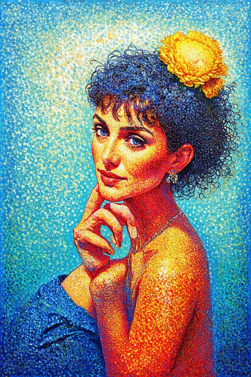 From Force to Flow; surreals stylistic pointillism with a splash of Post-Impressionism
