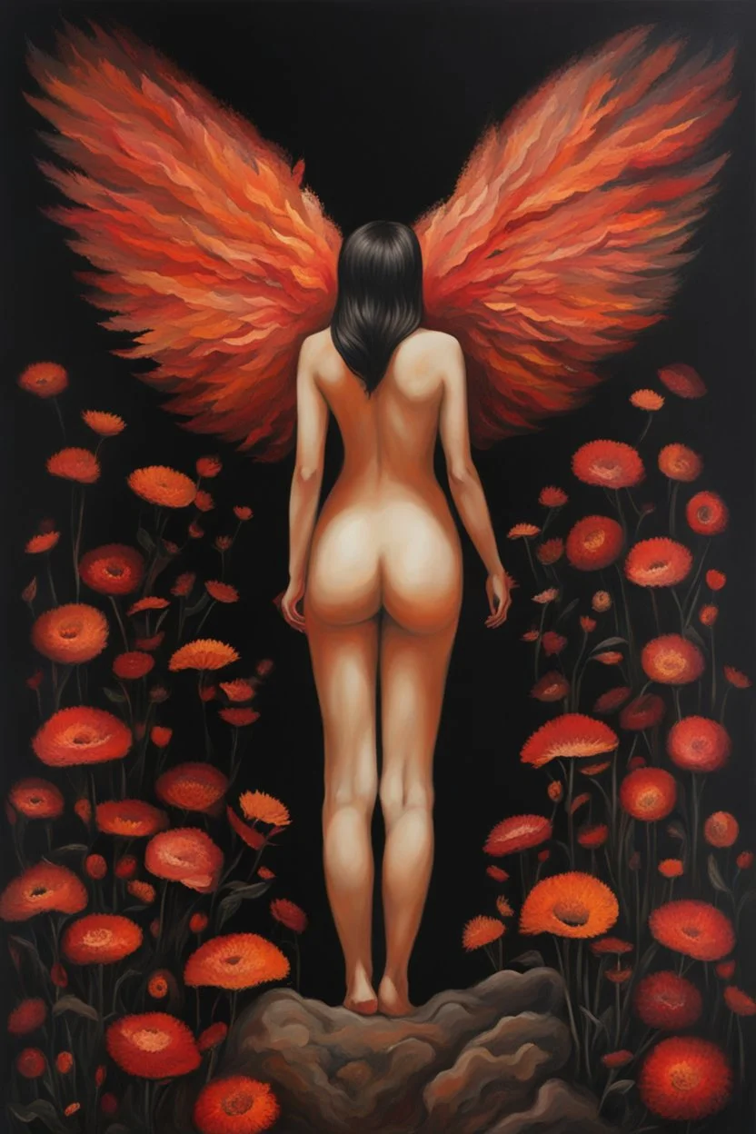 Back to Hell. the naked truth. painted by Rovina Cai