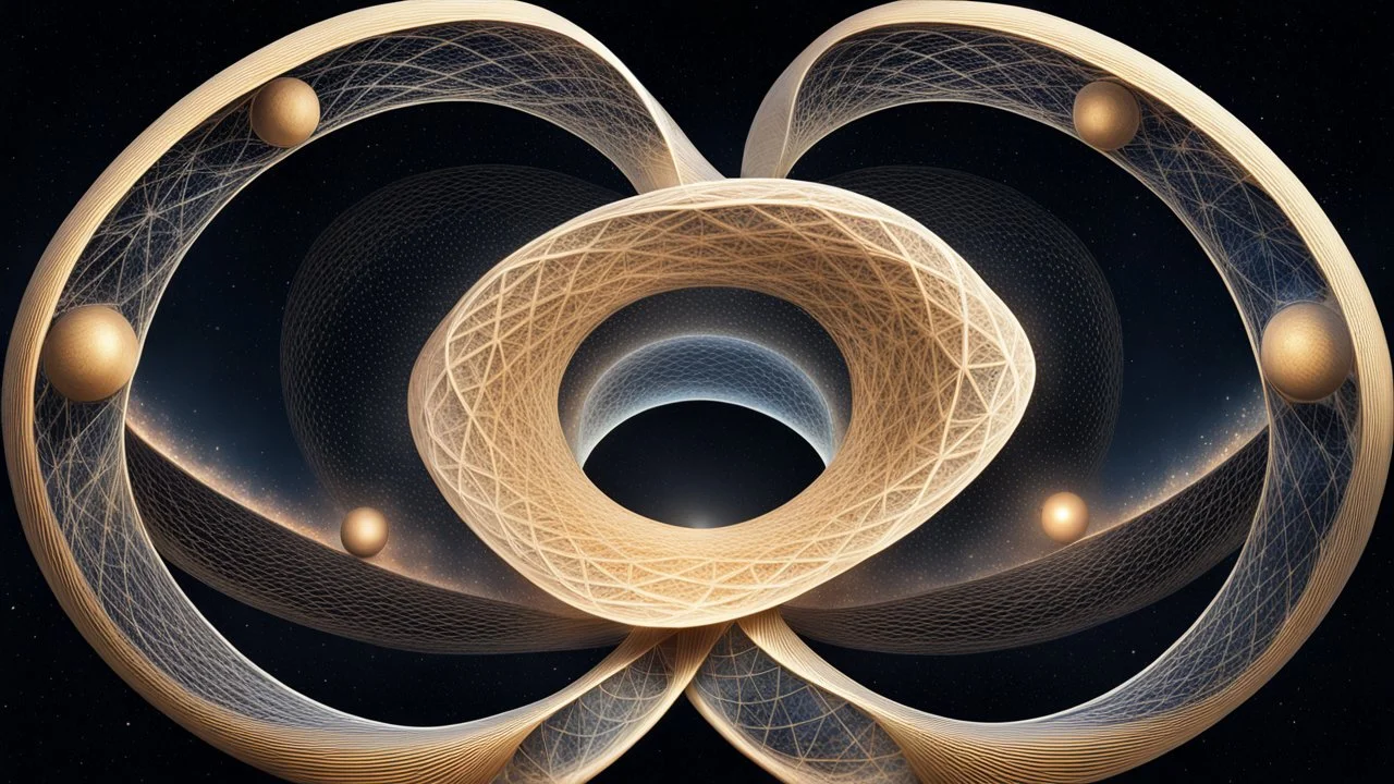 surreal complex geometry hyperboloid multiverse galaxy gigantic Möbius strip quantum infinite recursive golden ratio fractal supradimensional extrasolar system Pythagoras Hawking