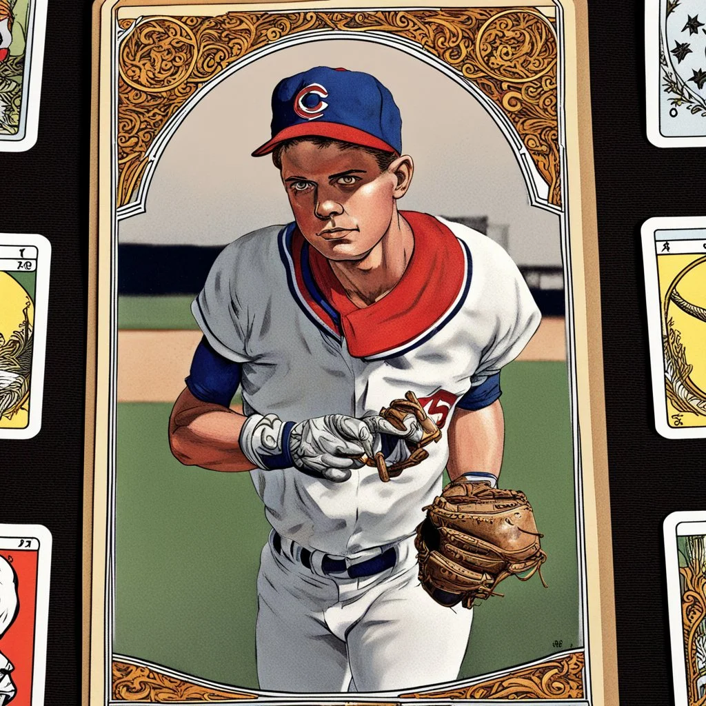 Combination baseball card and tarot card