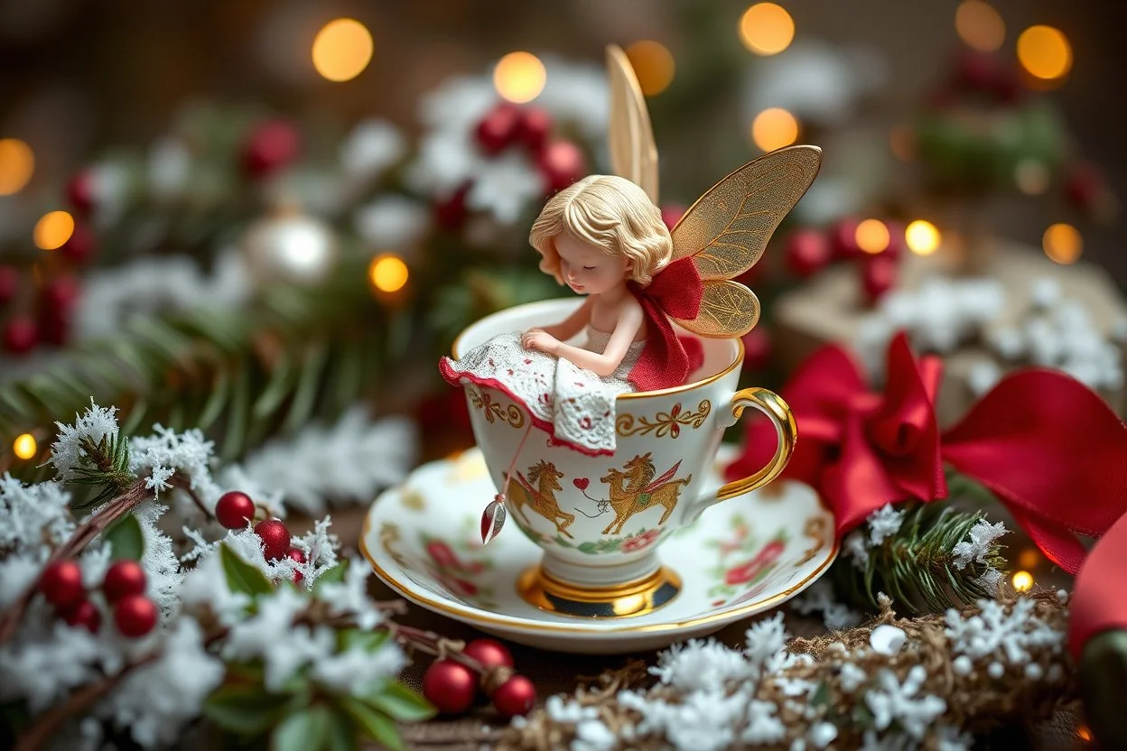 teacup fairy for christmas