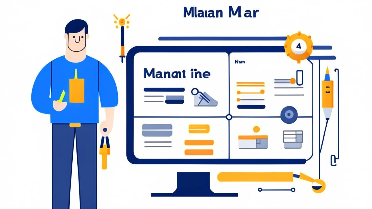 maintenance plan with whote background