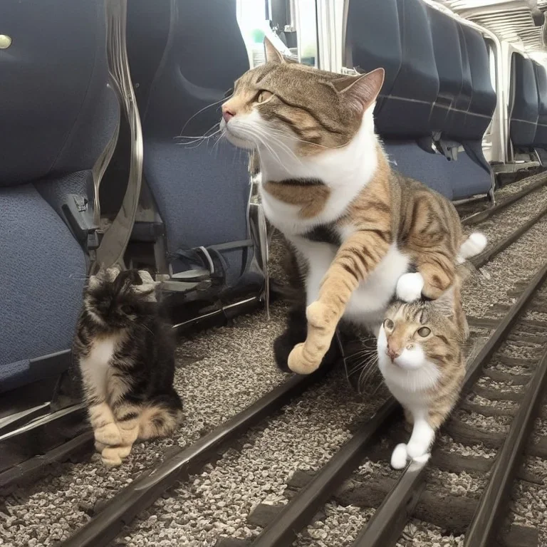 train in the cat,