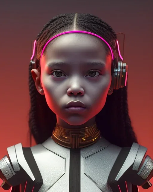 little girl, kodak portra 400, concept art, cyberpunk, Olympus OM-D E-M10 Mark IV, Sony A7R Mark IV, red skull, dark color palette, dark, grim, smooth, sharp focus, Unreal Engine 5, highly detailed, highest quality, digital painting, complex 3d render, unreal engine render, insane detail, intricate photograph quality, magnificent, majestic, highly intricate, Realistic photography,