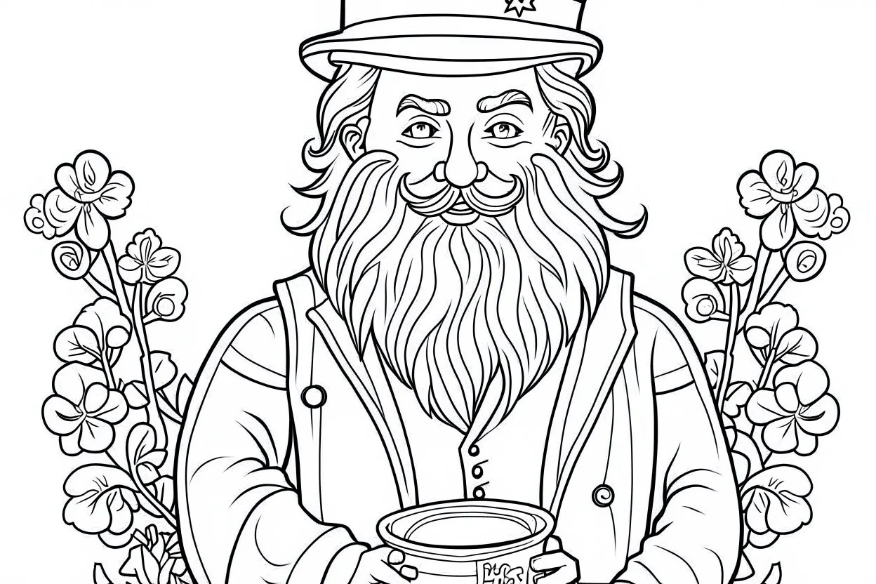 Real St. Patrick day Kids coloring pages