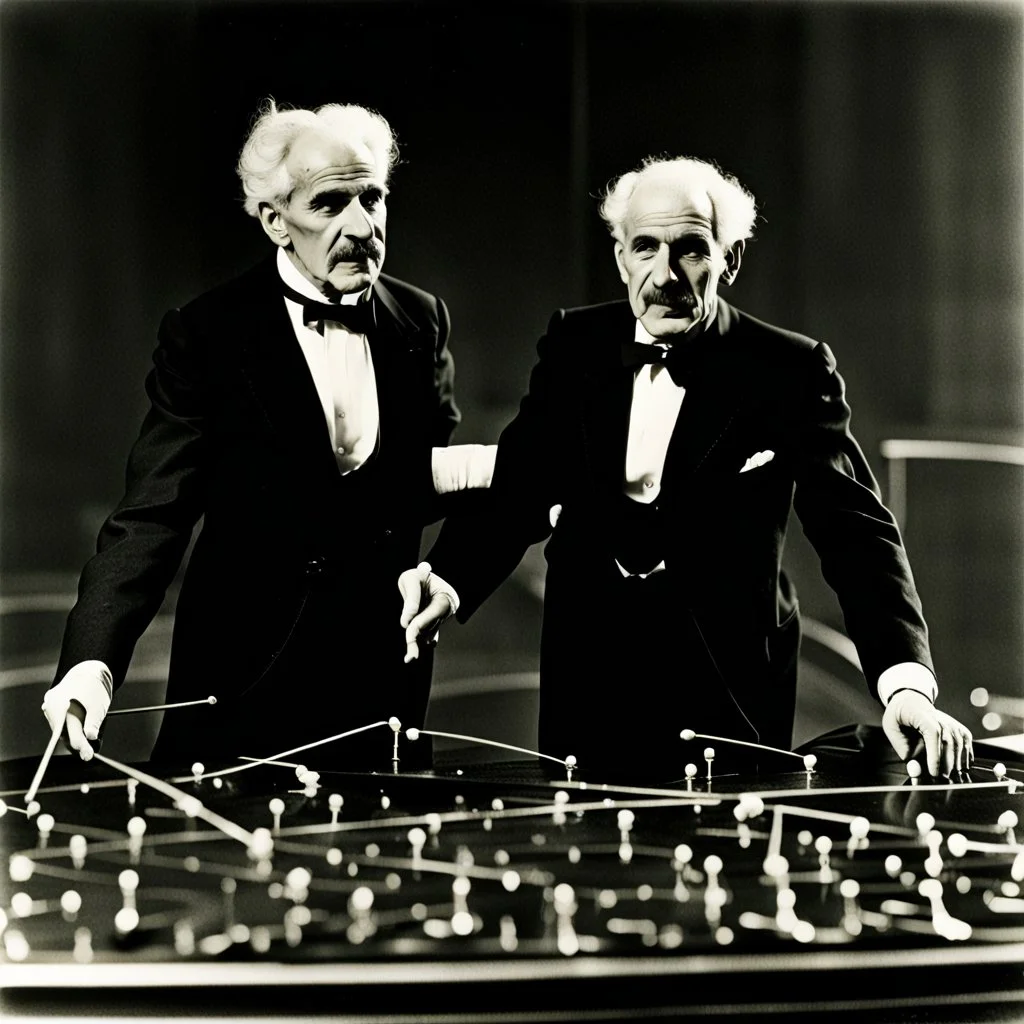 Arturo Toscanini and Leonard Bernstein as the super colliding super conductors.