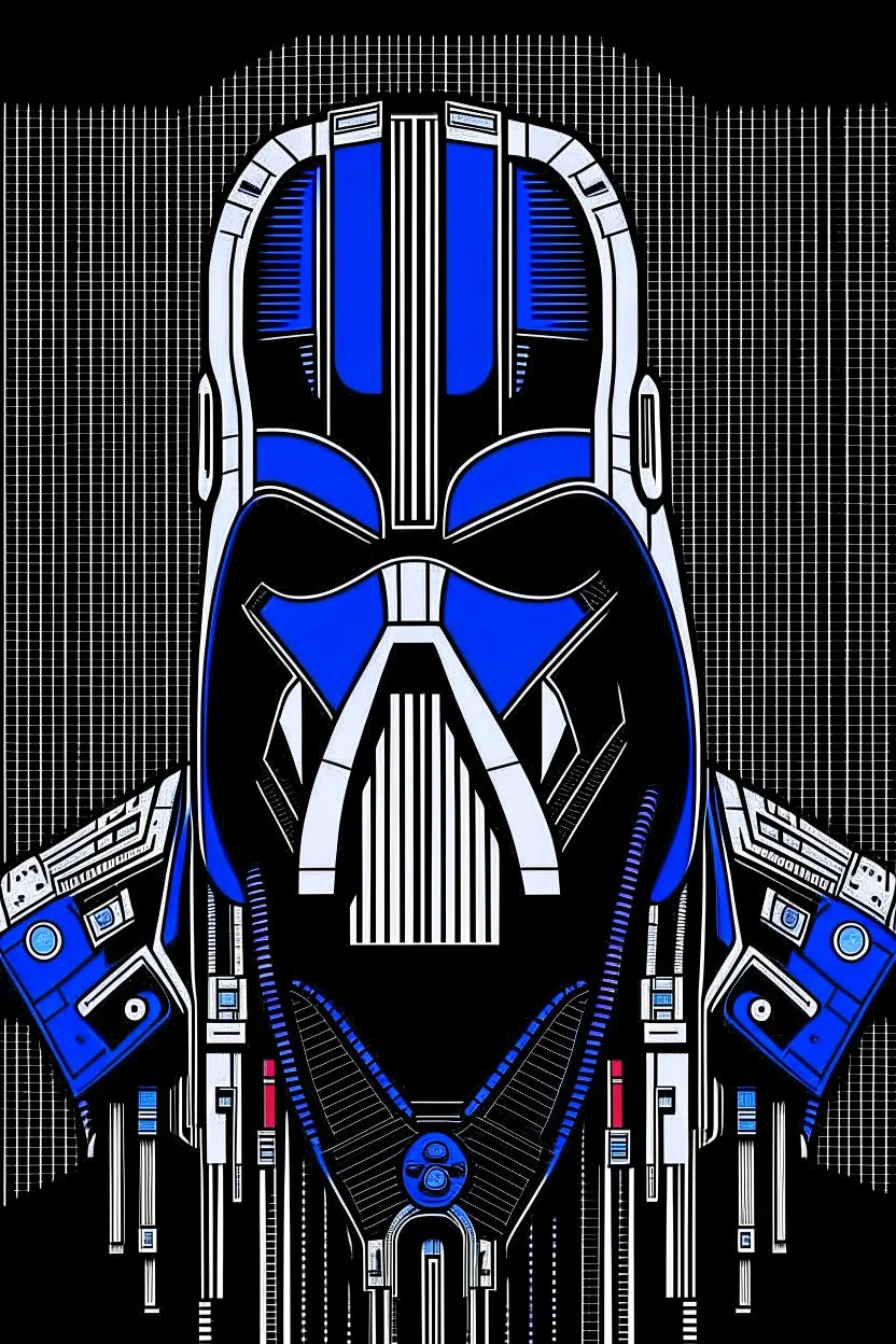 punisher sku;; darth vadr in the style of Hiroshi Nagai