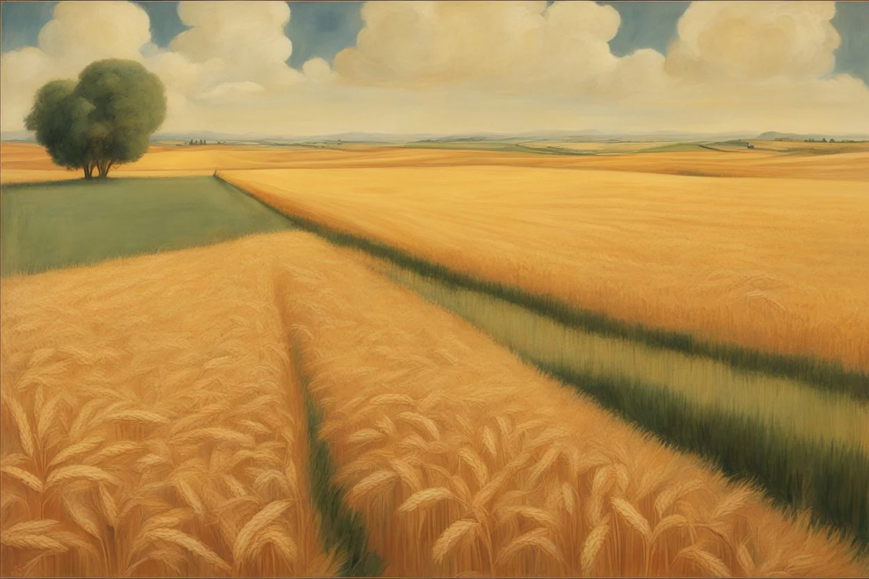 wheat field by pantormo