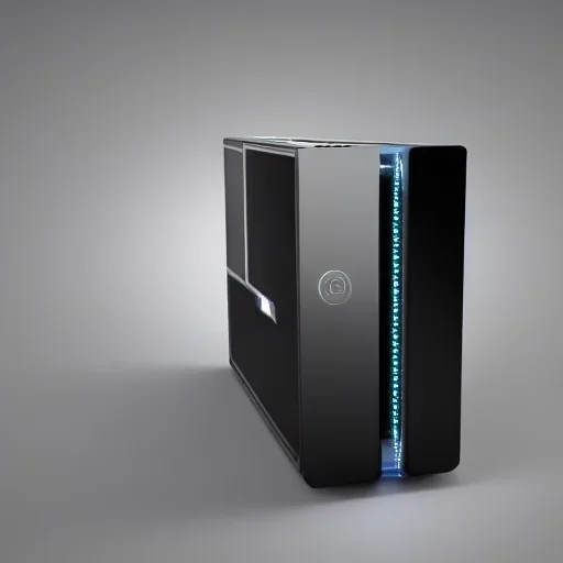 Ultra modern 8k futuristic computer