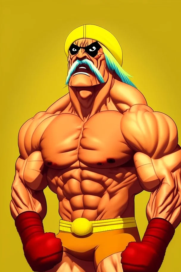 Hulk Hogan Professional wrestler catoon 2d