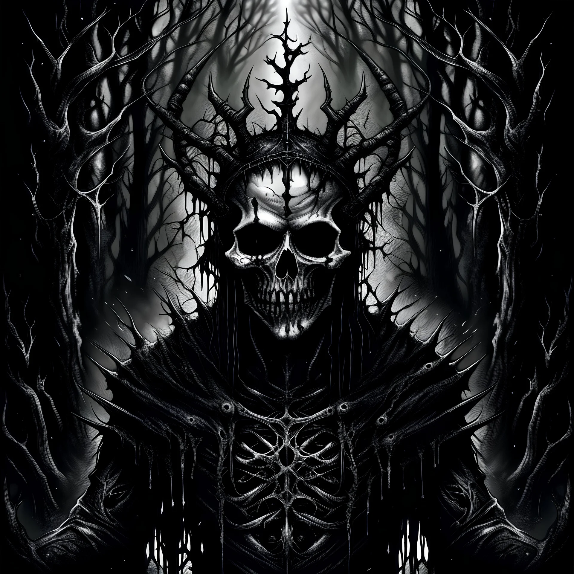 A black metal album artwork