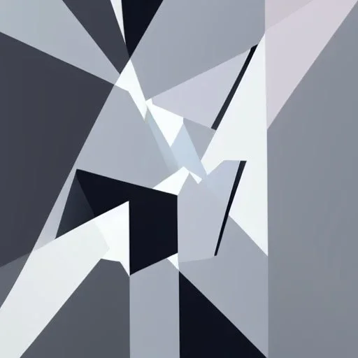 a white abstract background with triangles, an ultrafine detailed painting by Sarah Morris, behance, geometric abstract art, behance hd, vray tracing, constructivism