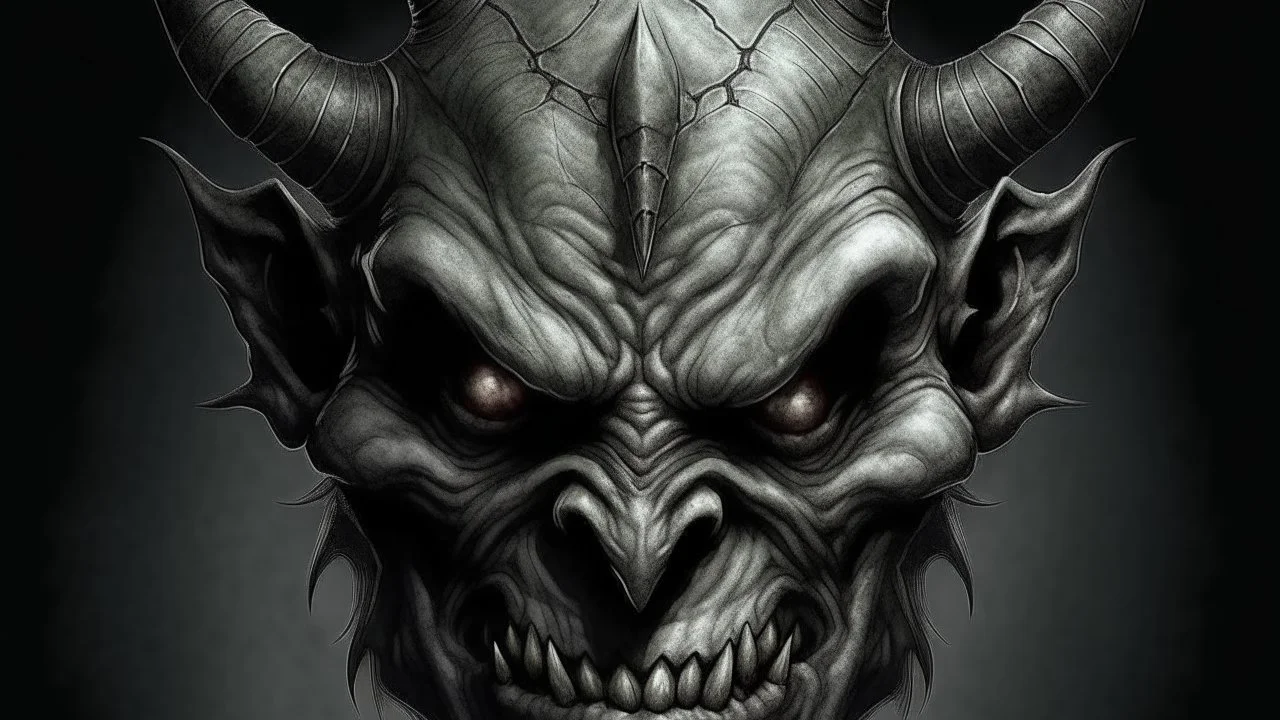 وجه الشيطان الرمادي