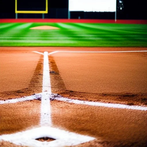 baseball diamond during a game