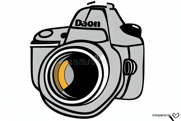 DSLR Camera Photography Vector Vector Illustration