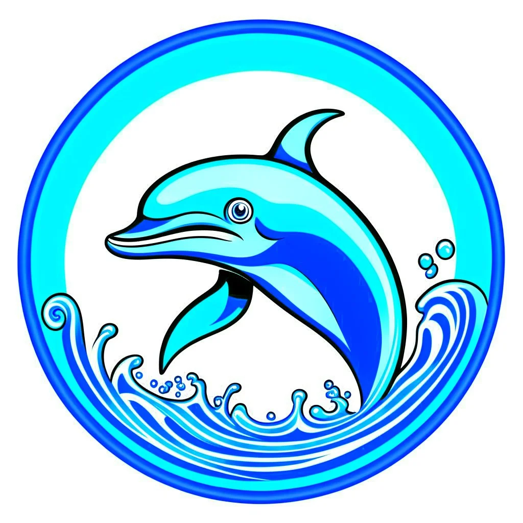 a avatar style illustration of a Dolphin.