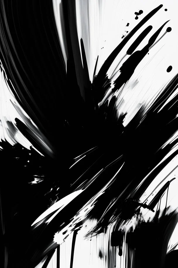 art background, brush strokes, black white