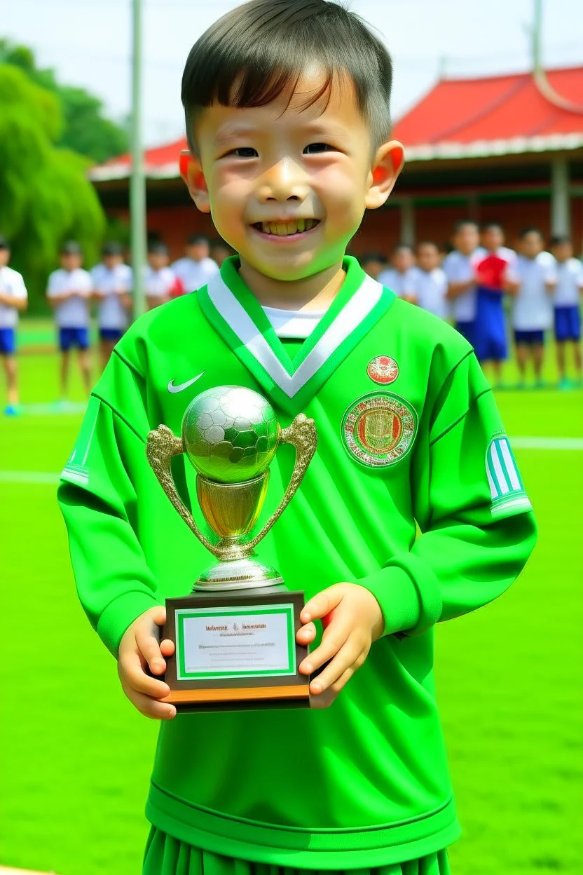 make a winner diploma of the football cup with the name Milo Cup