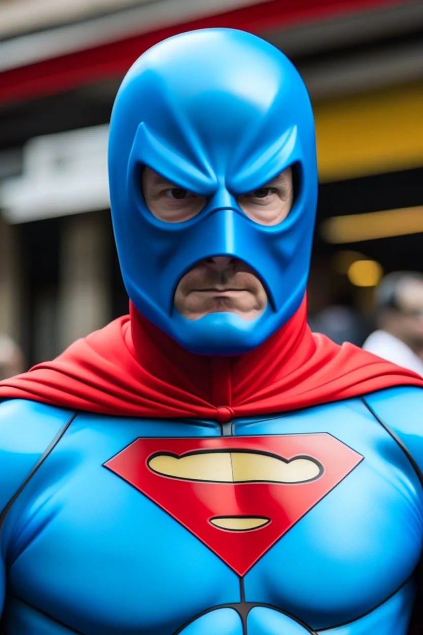 super hero without face mask