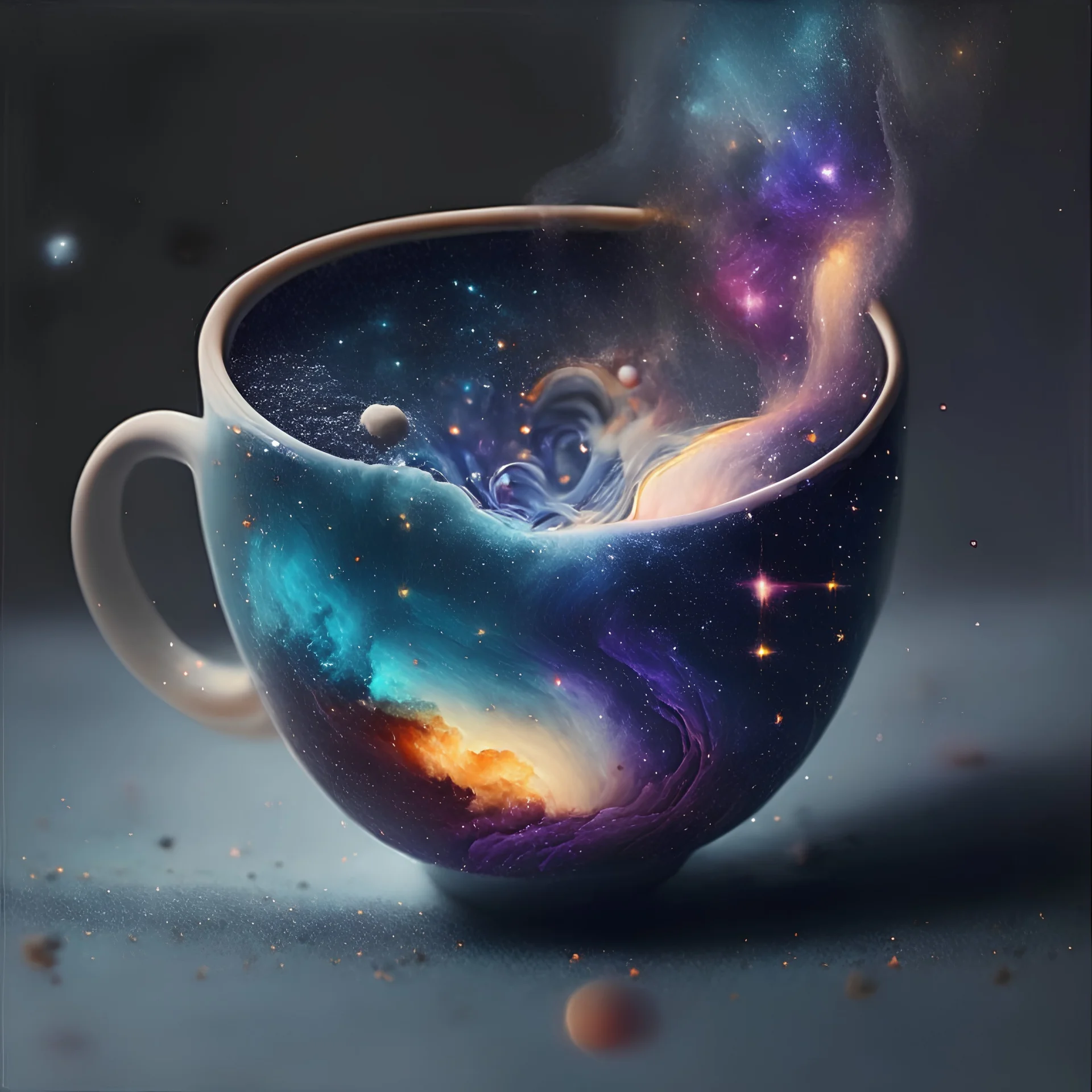 galaxy in a cup,